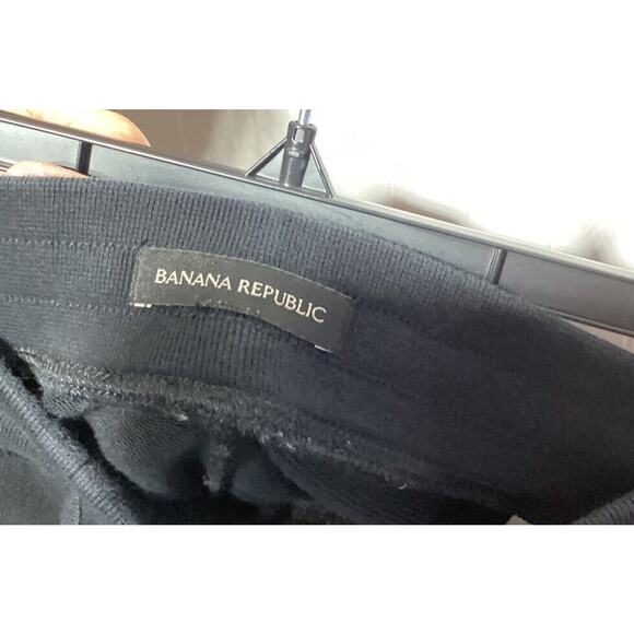 Banana Republic Jogger Sweatpants Women's Small S Drawstring Pockets Black - Picture 4 of 5